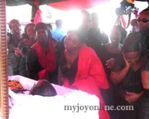 Wailing and tears at Baah-Wiredu's funeral